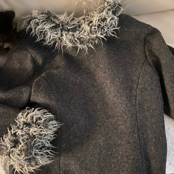 Beautiful gray wool jacket (S) - Picture 3 of 5